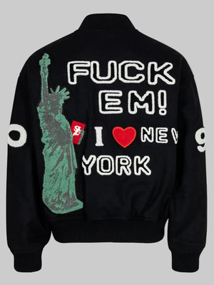 Black-Supreme-Tourist-Varsity-Jacket