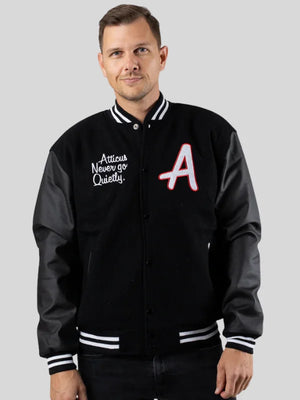 College-Black-Varsity-Jacket