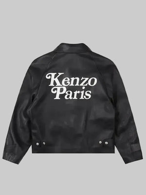 Kenzo Paris Leather Jacket Black