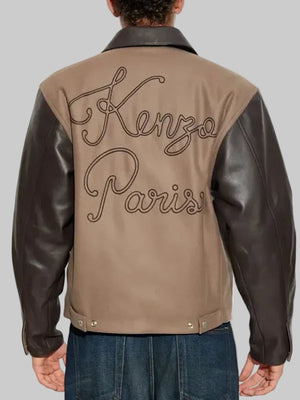 Kenzo Paris Leather Jacket For Sale