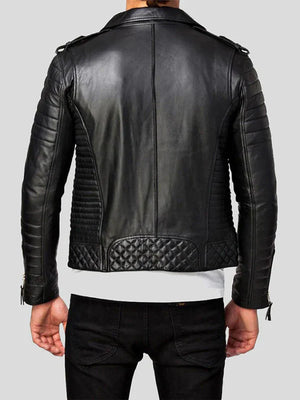 Ambrose Quilted Lambskin Leather Jacket