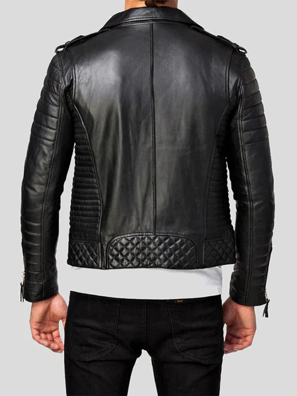 Ambrose Quilted Lambskin Leather Jacket
