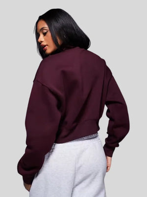 Nike-Phoenix-Fleece-Half-ZIP-Crop-Sweatshirt-Burgundy