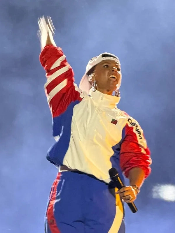 Alicia-Keys-JAY-Z-New-York-Yankee-Stadium-Denim-Tears-Tracksuit