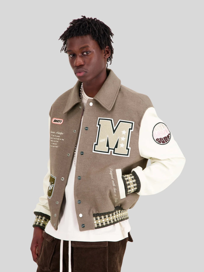 Beige-mens-Varsity-Jacket