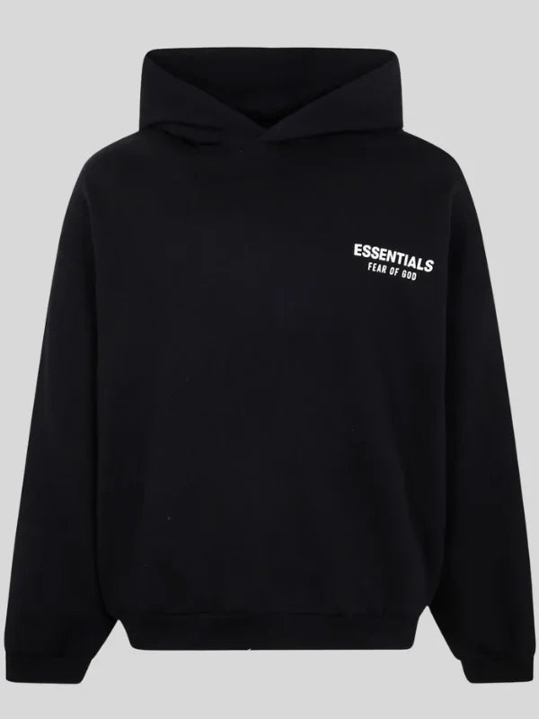 Black-Fear-Of-God-Essentials-Pullover-Fleece-Hoodie