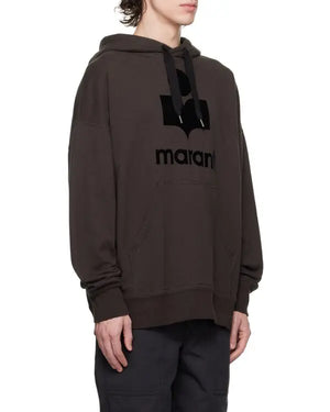 Black-Isabel-Marant-miley-logo-Hoodie