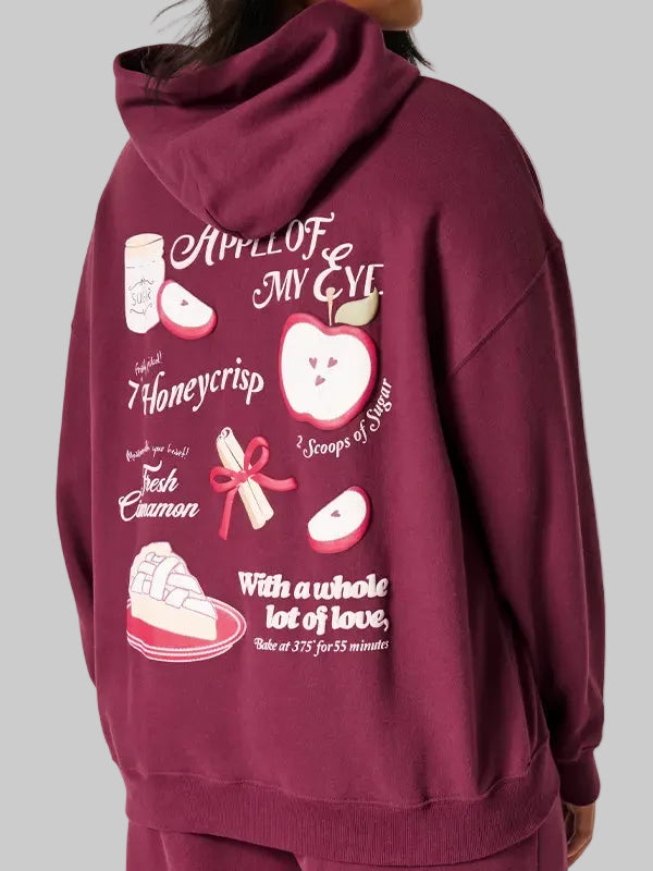 Burgundy-Hollister-Apple-Graphic-Of-My-Eye-Hoodie