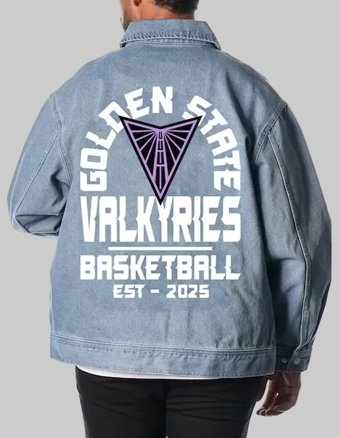 Buy The Wild Collective Golden State Valkyries Denim Jacket