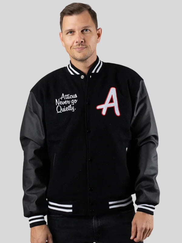 College-Black-Varsity-Jacket