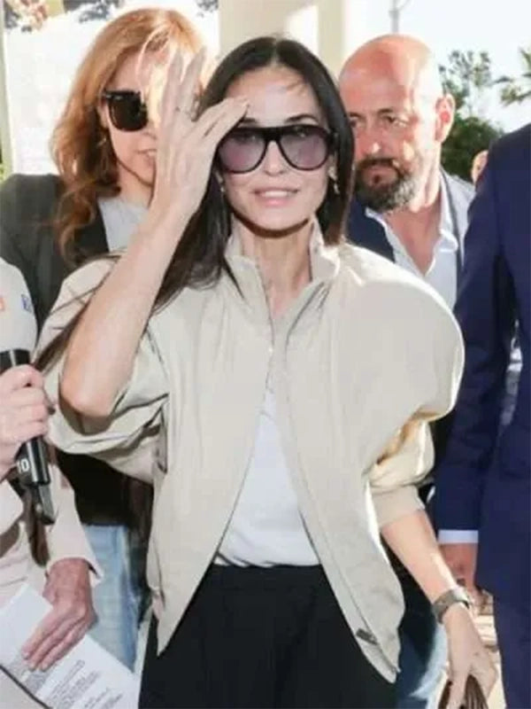 Film-Festival-Demi-Moore-79th-Annual-2026-Cannes-Bomber-Jacket