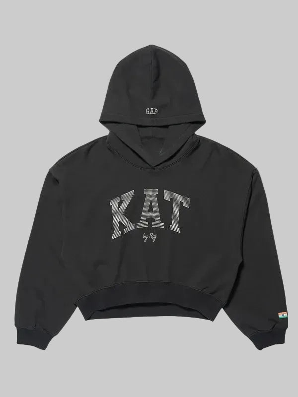 Gap-x-Katseye-Lara-Black-Fleece-Pullover-Hoodie
