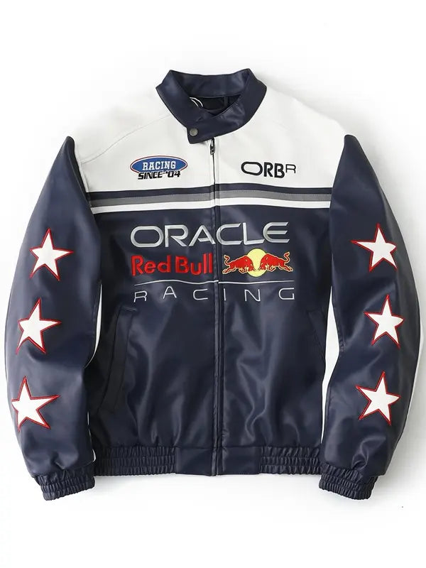 Hollister-Oracle-Red-Bull-Leather-Jacket