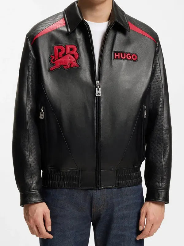 Hugo-Boss-Red-Bull-Black-Leather-Jacket-Mens