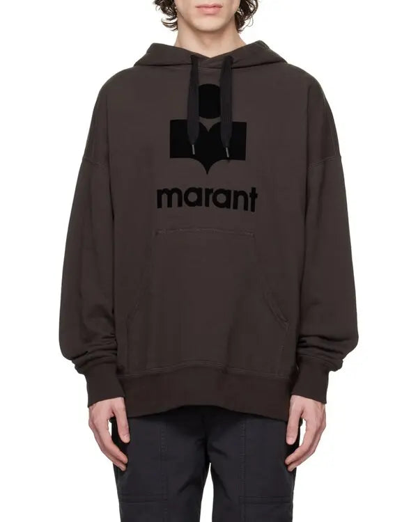 Isabel-Marant-miley-logo-Black-Hoodie