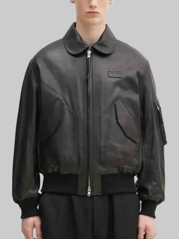 Kenzo Paris Leather Jacket Black