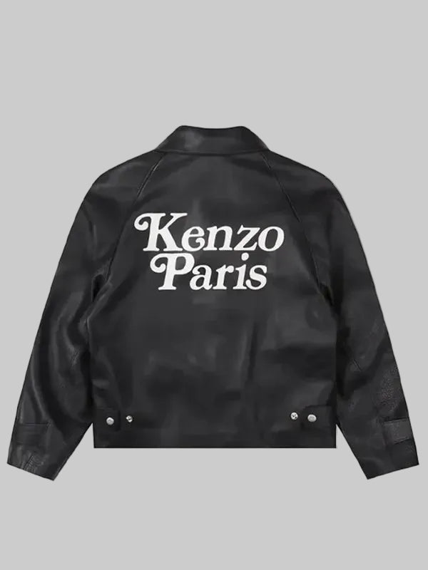 Kenzo Paris Leather Jacket Black