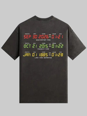 Kith-for-Back-to-the-Future-DeLorean-Vintage-Black-Tee