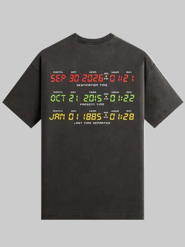 Kith-for-Back-to-the-Future-DeLorean-Vintage-Black-Tee