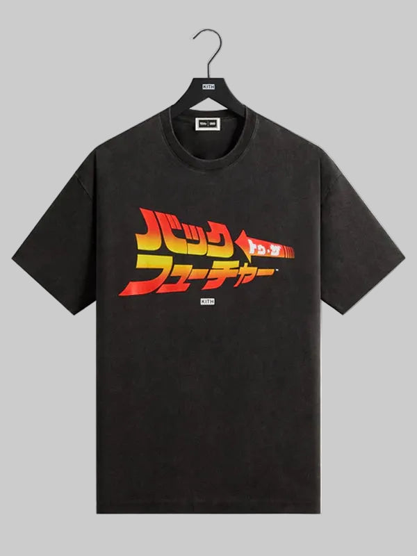 Kith-for-Back-to-the-Future-Japanese-Title-Vintage-Tee-Black