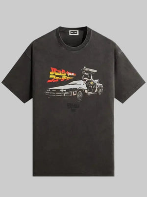 Kith-x-Back-to-the-Future-DeLorean-Vintage-Black-Tee