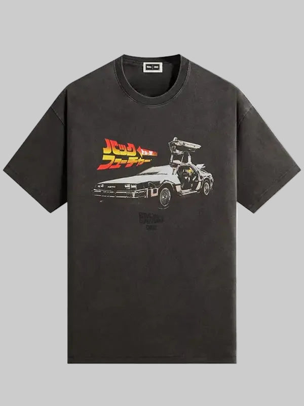 Kith-x-Back-to-the-Future-DeLorean-Vintage-Black-Tee