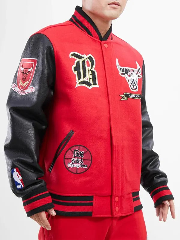 Men-Chicago-Bulls-Wool-Leather-Varsity-Jacket