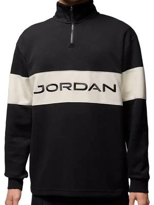 Mens-Black-Jordan-Sport-Golf-Half-ZIP-Top