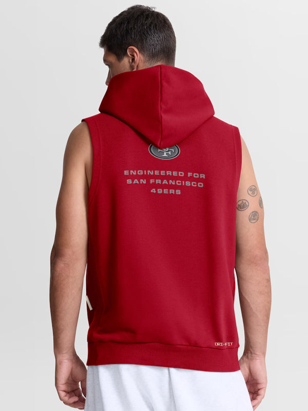 Mens-San-Francisco-49ers-Dri-Fit-Sleeveless-Nike-Red-Hoodie