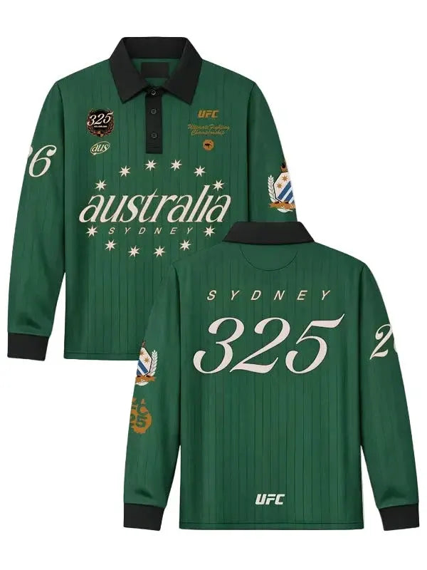 Mens-UFC-325-Rugby-Polo-Green-Jersey