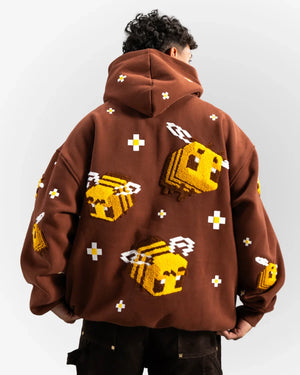 Minecraft-Bee-Hoodie-Brown
