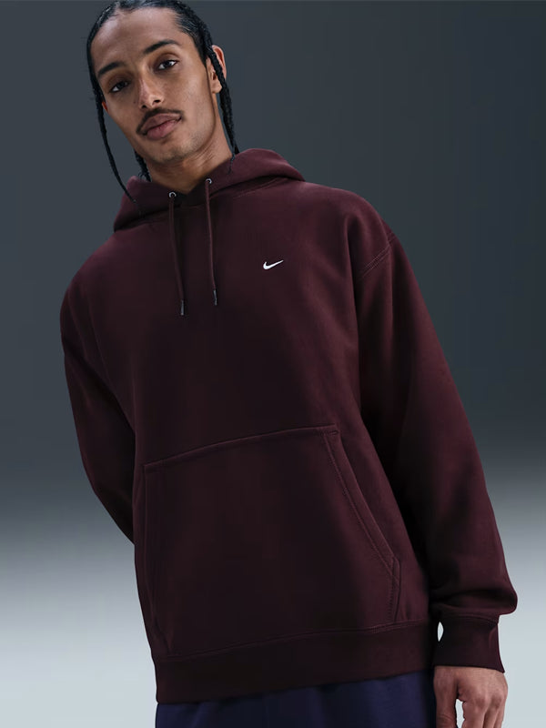 Nike-Solo-Swoosh-Mens-Pullover-Hoodie-Burgundy