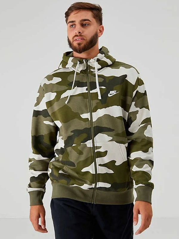 Nike-Sportswear-Mens-Club-Fleece-Camo-Full-Zip-Up-Hoodie