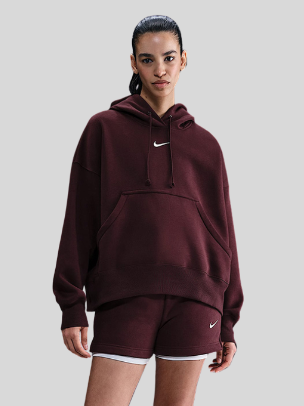 Nike-Sportswear-Phoenix-Burgundy-Fleece-Womens-Over-Oversized-Pullover-Hoodie