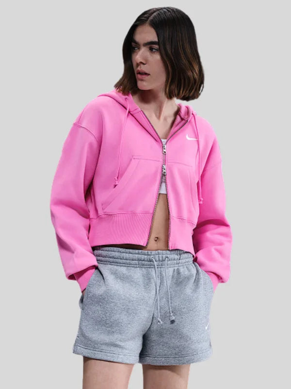 Nike-Sportswear-Phoenix-Fleece-Crop-Full-ZIP-Hoodie-Pink