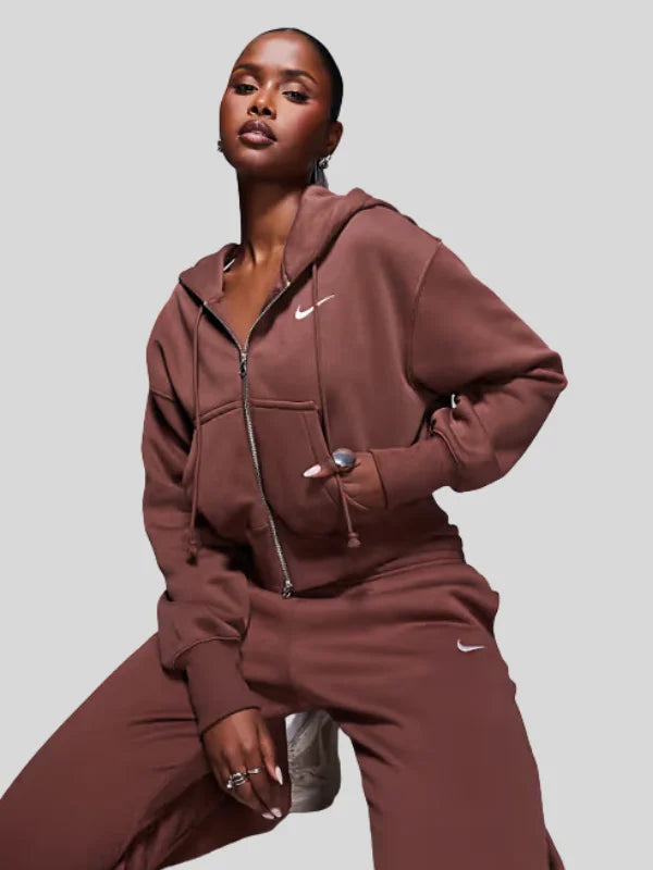 Nike-Sportswear-Phoenix-Fleece-Cropped-Full-ZIP-Hoodie-In-Brown