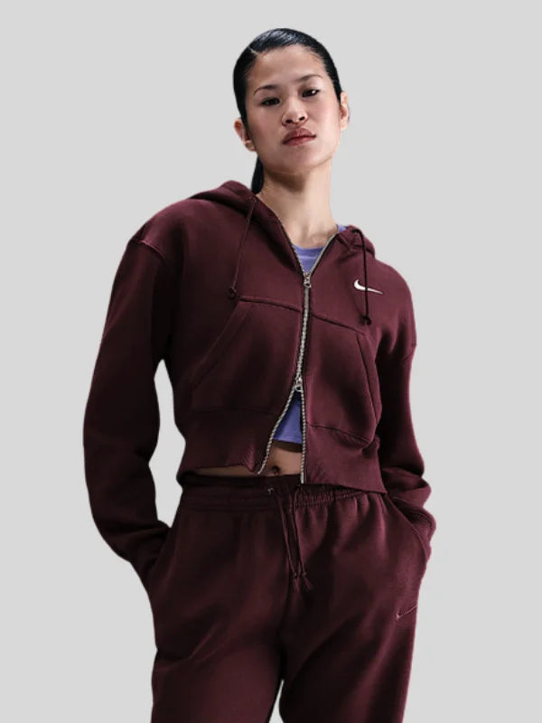 Nike-Sportswear-Phoenix-Fleece-Cropped-Full-ZIP-Hoodie-In-Burgundy