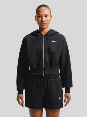 Nike-Sportswear-Phoenix-Fleece-Womens-Loose-Full-Zip-Cropped-Hoodie-Black
