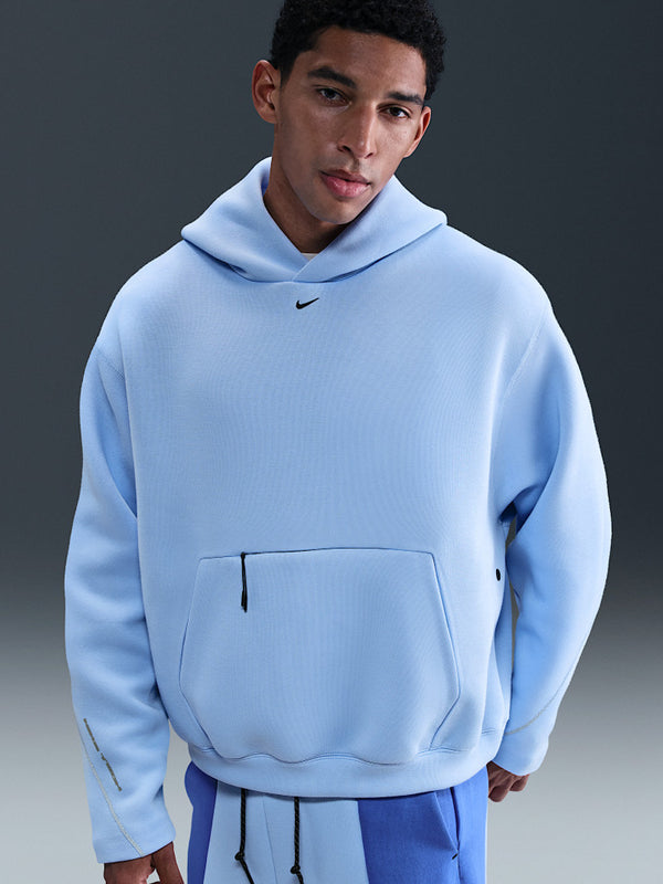 Nike-Tech-Mens-Fleece-Oversized-Hoodie-Blue