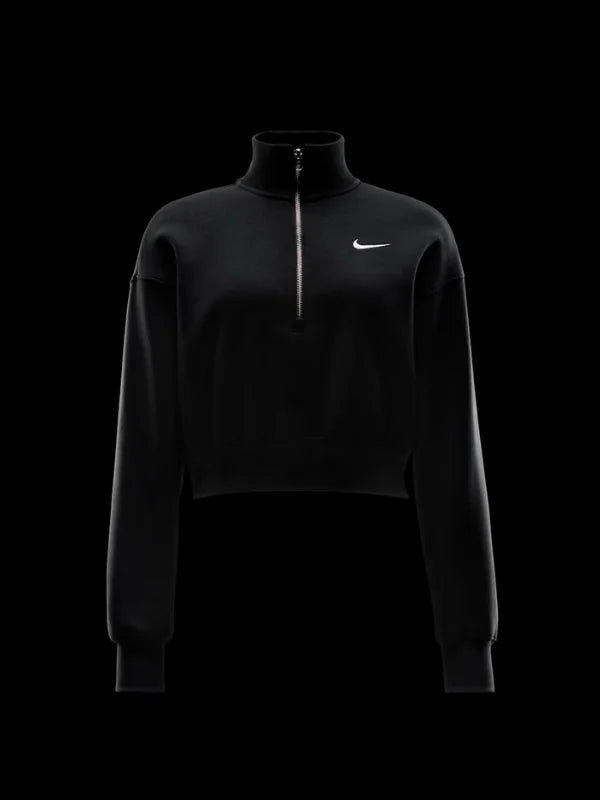 Nike-Womens-Sportswear-Phoenix-Fleece-Quarter-ZIP-Cropped-Sweatshirt-Black