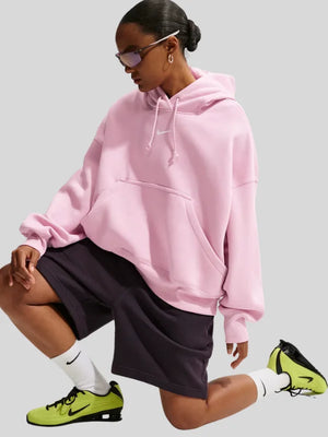Nike-Womens-Sportswear-Phoenix-pink-Fleece-Over-Oversized-Pullover-Hoodie