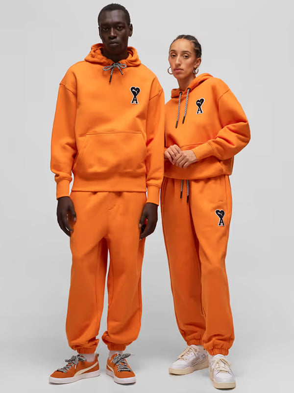 PUMA-x-AMI-Orange-Hoodie-For-Mens-And-Womens