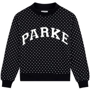 Parke-Polka-Dot-2026-Black-Varsity-Mockneck-Fleece-Sweatshirt