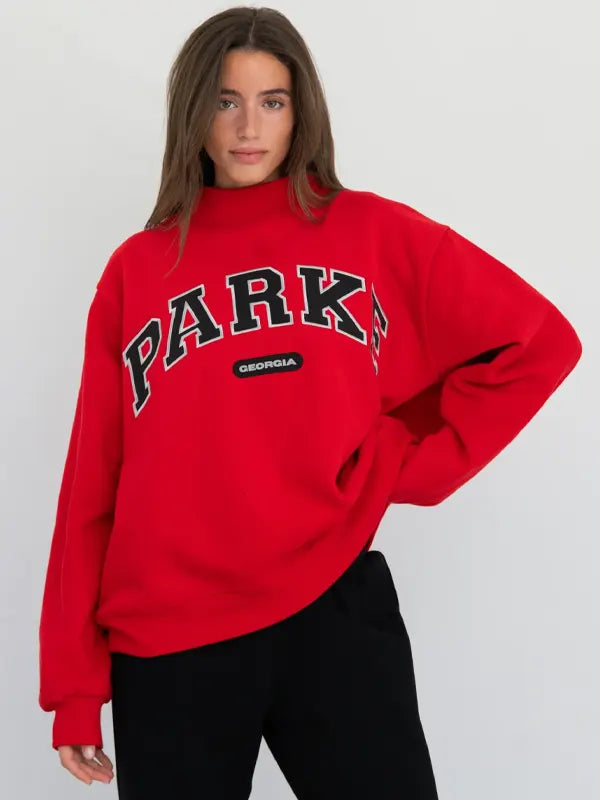 Parke-x-47-Georgia-Red-Fleece-Graphic-Mockneck-Pullover-Sweatshirt