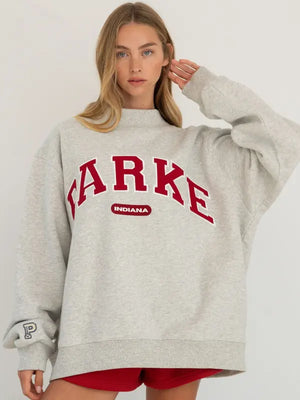 Parke-x-47-Indiana-Graphic-Pullover-Mockneck-Grey-Fleece-Sweatshirt