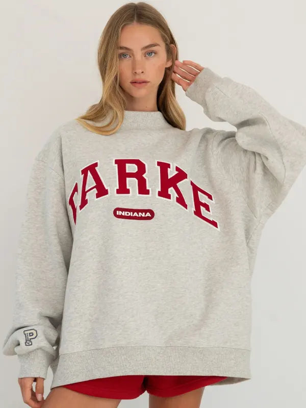Parke-x-47-Indiana-Graphic-Pullover-Mockneck-Grey-Fleece-Sweatshirt
