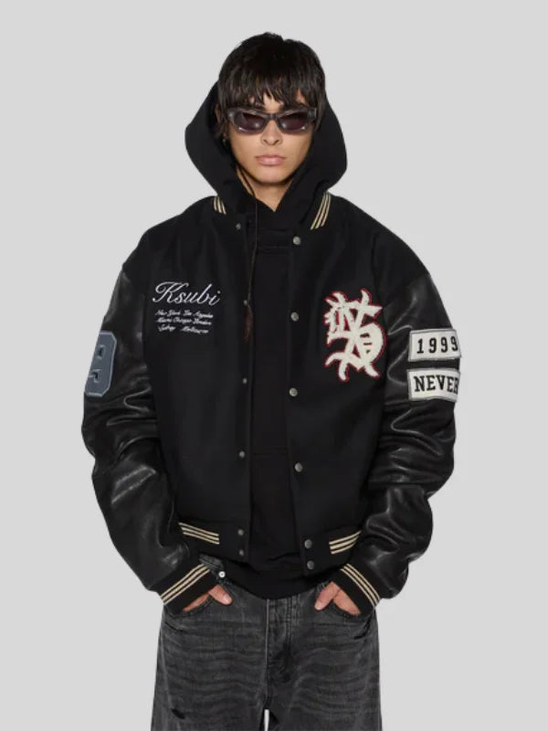 Playoff-Black-Varsity-Jacket