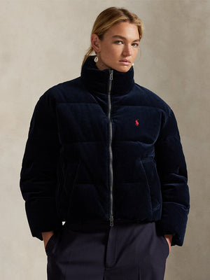 Polo-Ralph-Lauren-Icon-Logo-Cord-Puffer-Jacket-In-Navy