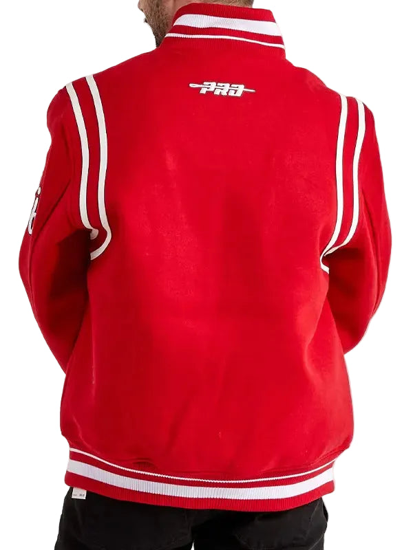 Red-Chicago-Bulls-Wool-Bomber-Jacket-Back
