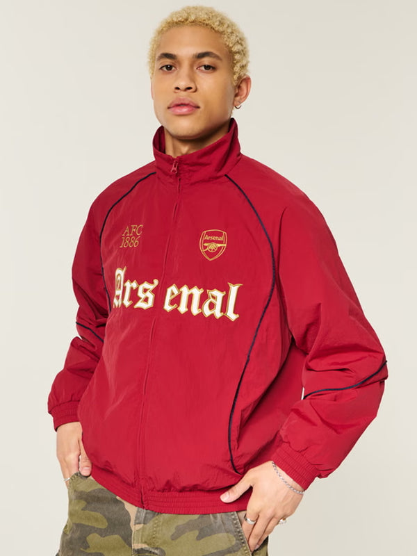 Red-Hollister-Arsenal-Track-Jacket